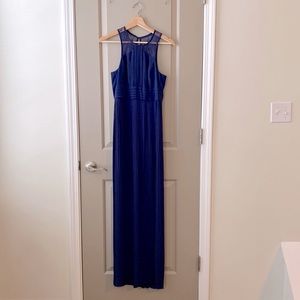 BCBGeneration Navy Seas Sheath Maxi Dress